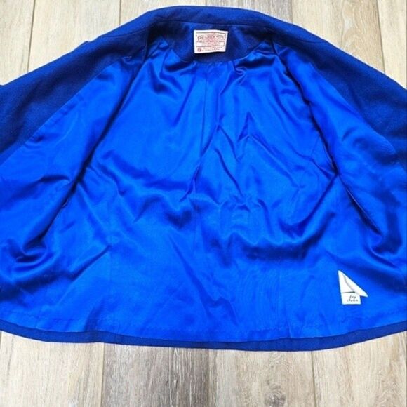 Pendleton Vintage Blue Virgin Wool Skirt Set Women's 10 Made USA Office Siren - Picture 9 of 15